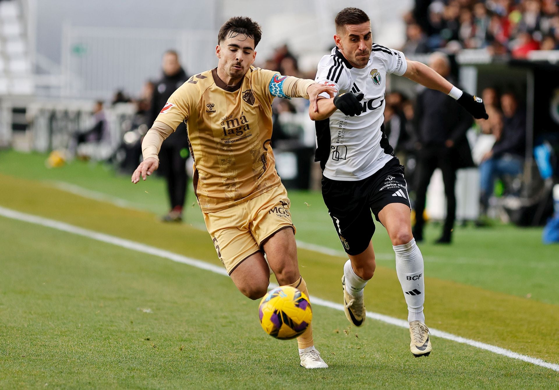 Así ha sido el encuentro entre el Burgos CF y el Málaga CF