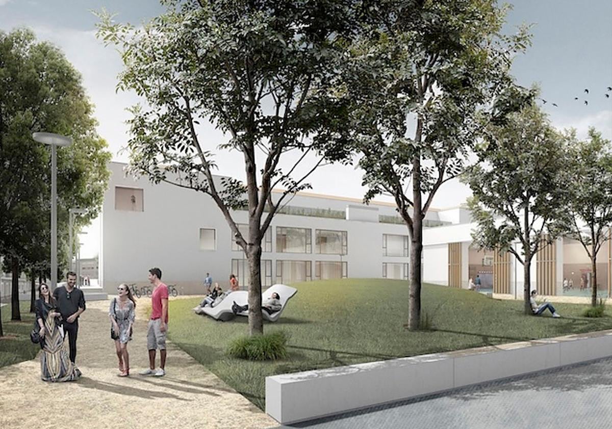 Infografía de cómo quedará el espacio universitario arandino.