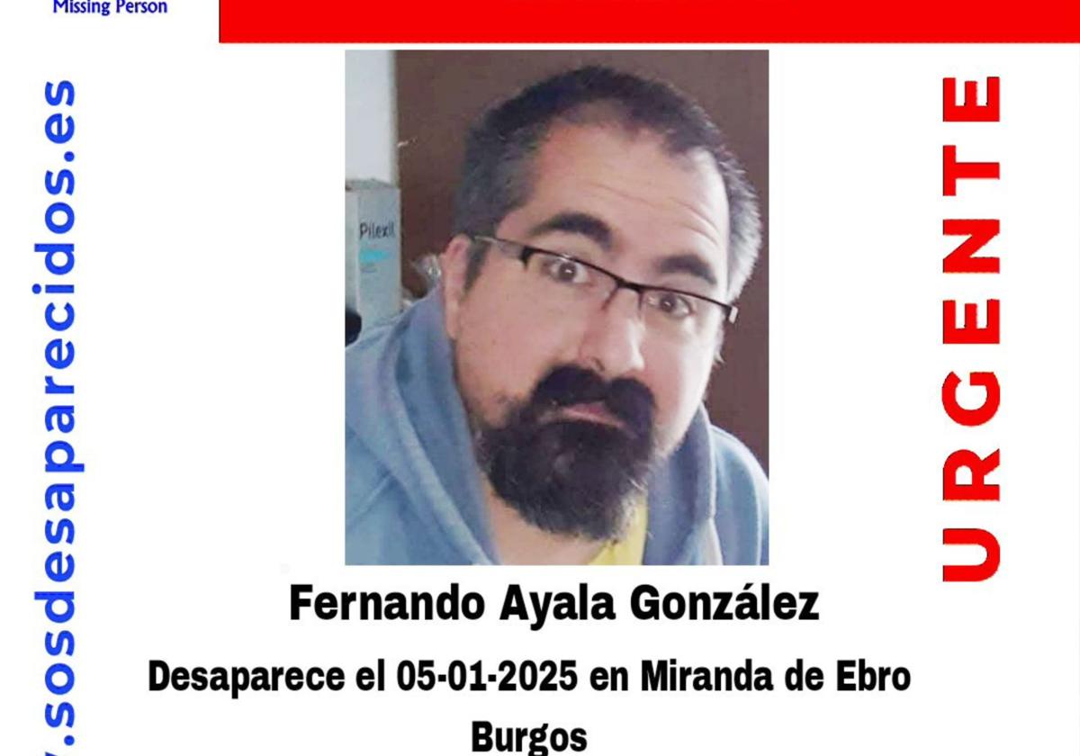 Buscan a un hombre desaparecido en Miranda de Ebro desde el domingo