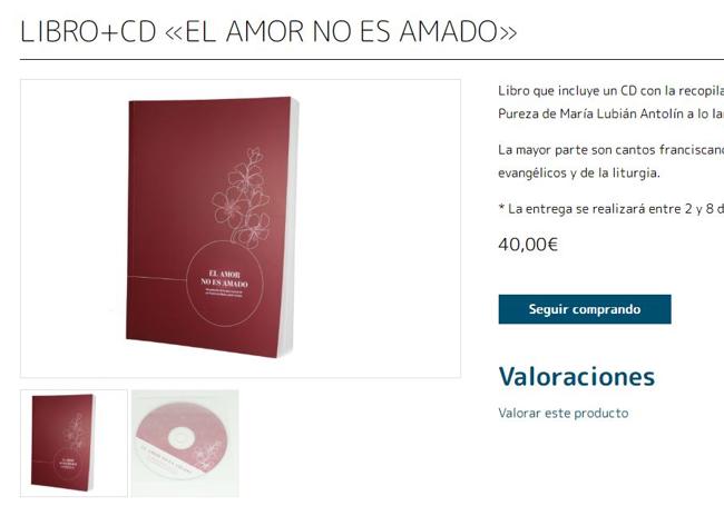 Libro más cedé que venden las monjas cismáticas de Belorado.