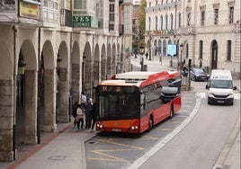 Autobús urbano de Burgos.