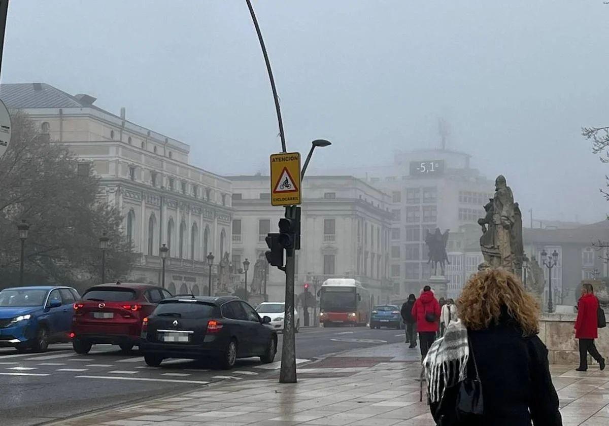 La temperatura será gélida en Burgos esta semana.