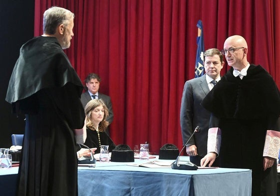 José Miguel García Pérez, durante el acto de toma de posesión.