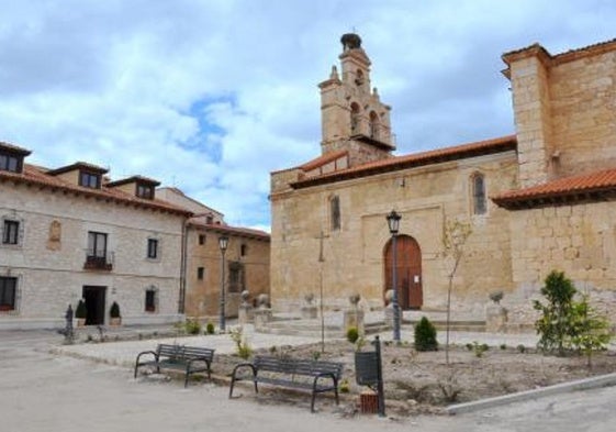 Vista de Santa Cruz de la Salceda, en Burgos.