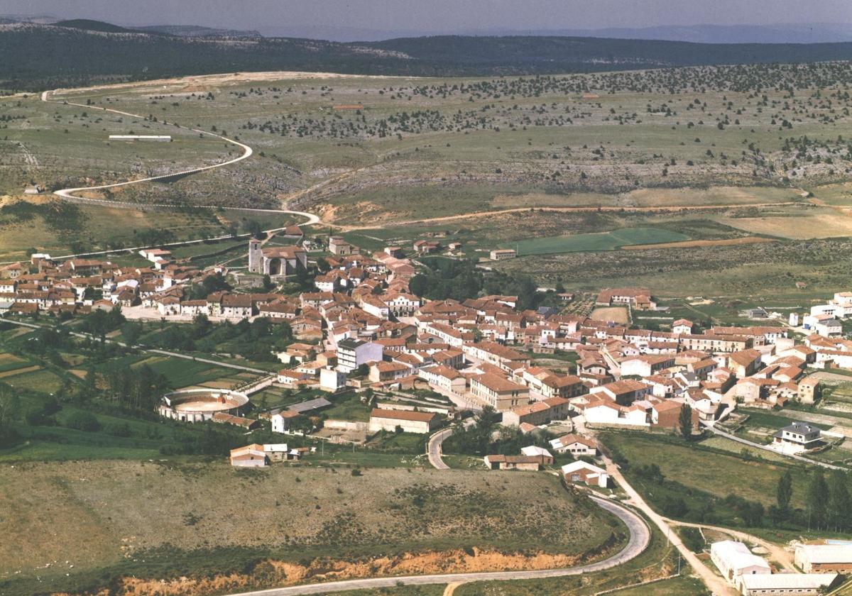 Vista de Araúzo de Miel, en Burgos.