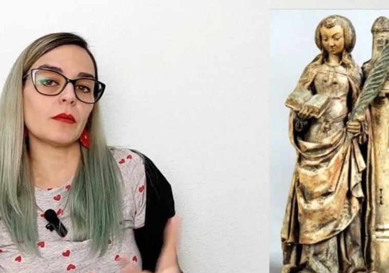 Elena Rodríguez explica la curiosa historia de Santa Bárbara.