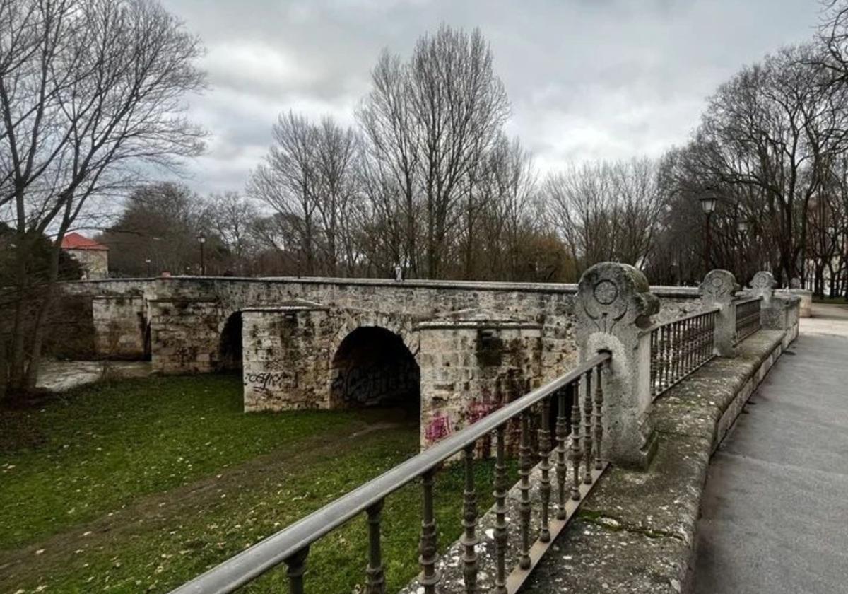 Puente Malatos que unía el hospital de leprosos y Huelgas.