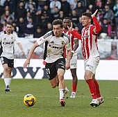 El Burgos CF se gripa en Gijón y cae ante el Sporting