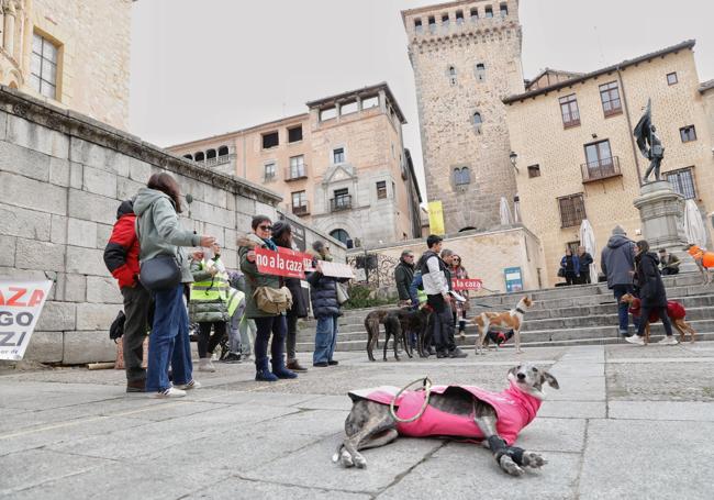 Concentración en Segovia.