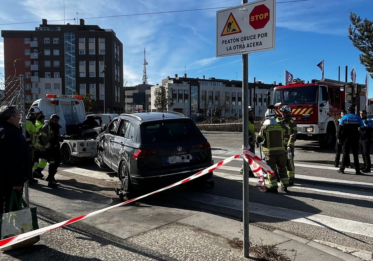 Imagen del accidente ocurrido en Burgos.