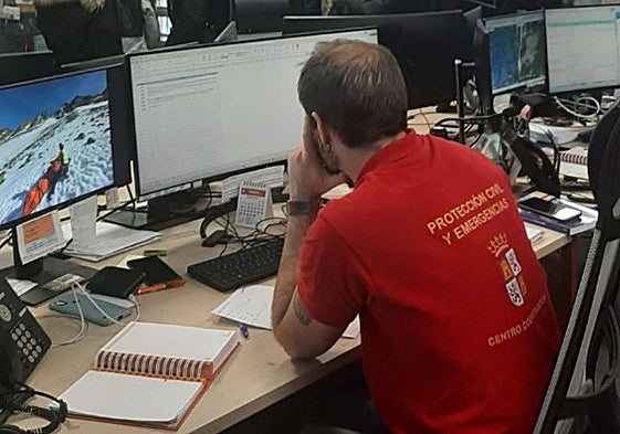 Sala de operaciones del 112 en Castilla y León