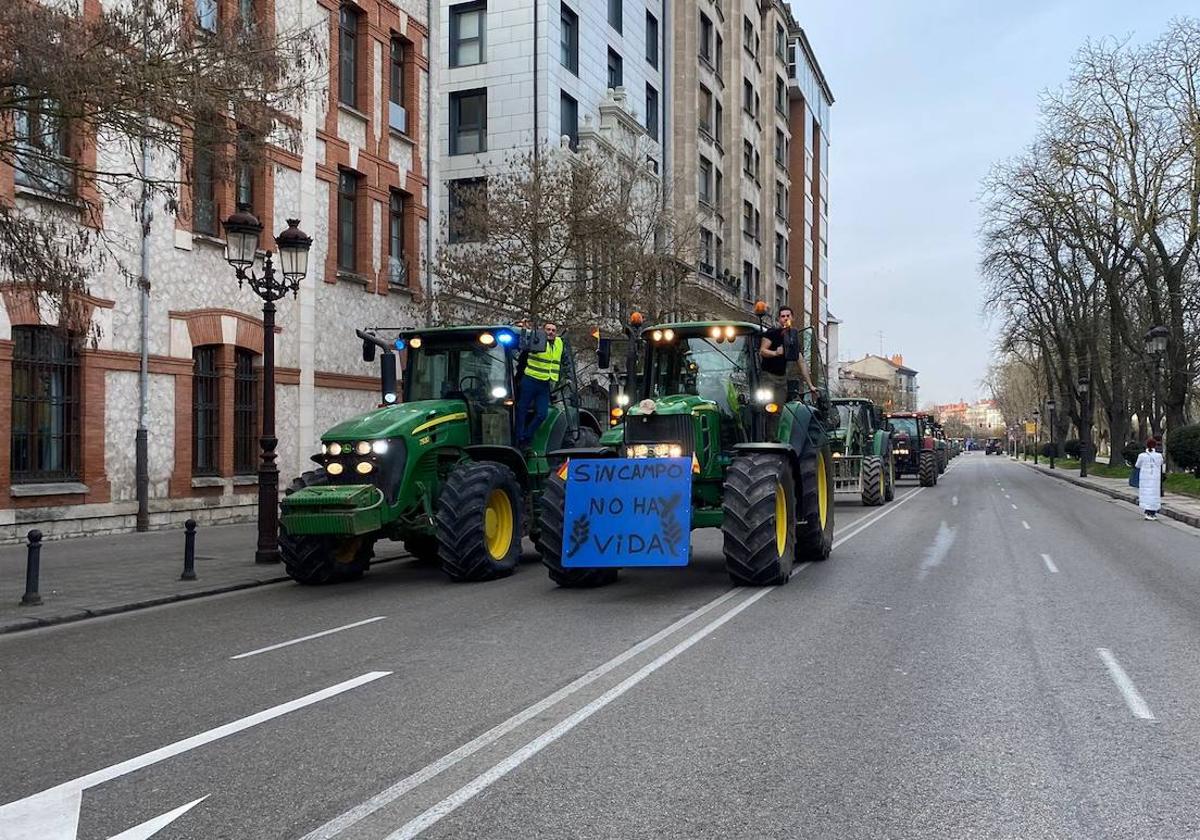 Imagen de archivo de una de las tractoradas por Burgos.