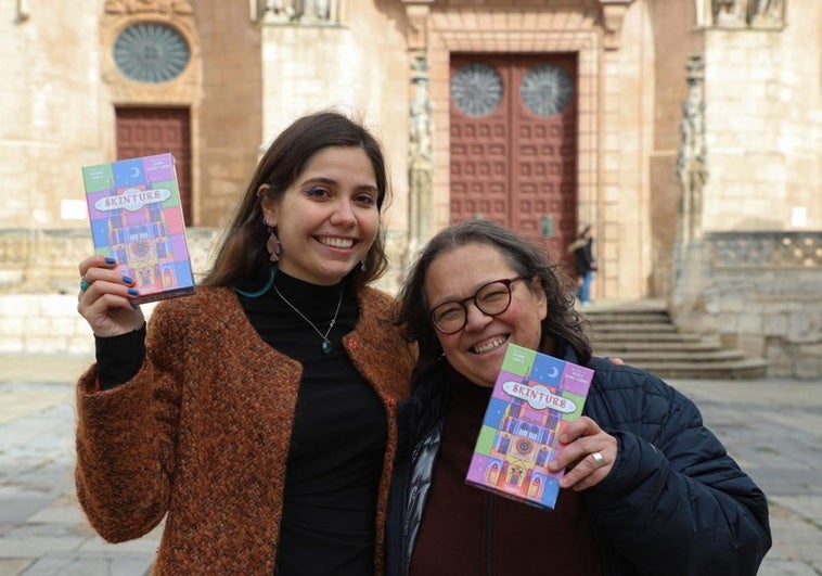 Sofía Sanz y Beatriz Grifol, creadoras del juego 'Skinture' de Burgos.