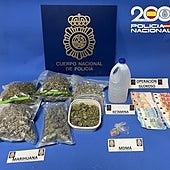 Dos detenidos por traficar con ketamina líquida, marihuana y MDMA en Burgos
