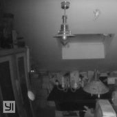 Orbe en el extremo inferior izquierdo de uno de los fotogramas del video.