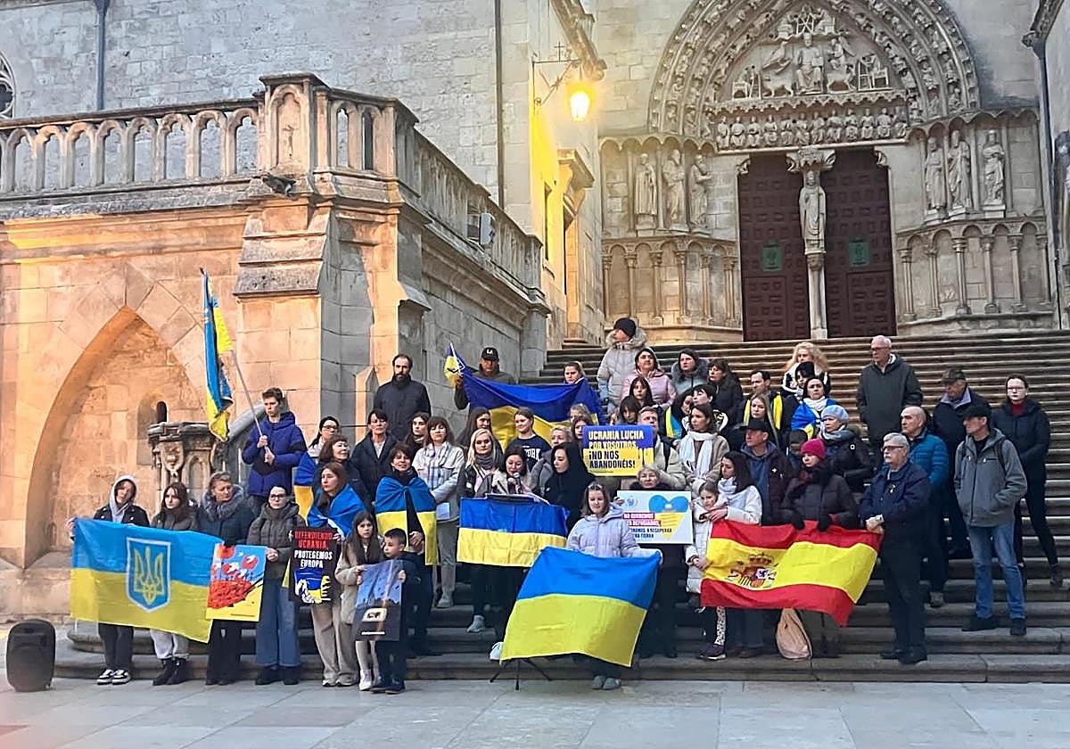 Concentración de Burgos con Ucrania.