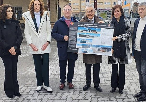 Presentación del proyecto de reforma y modernización de la estación de autobuses de Medina de Pomar.