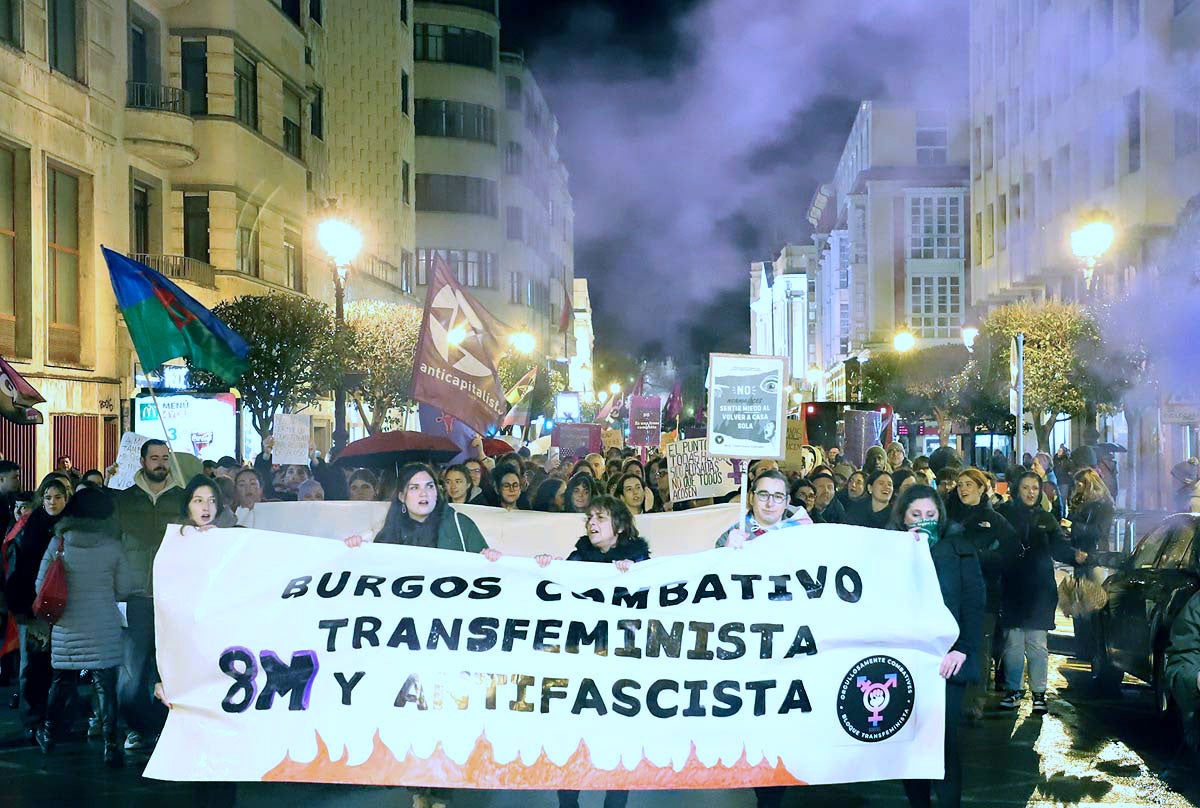 Así ha sido la manifestación del 8M en Burgos