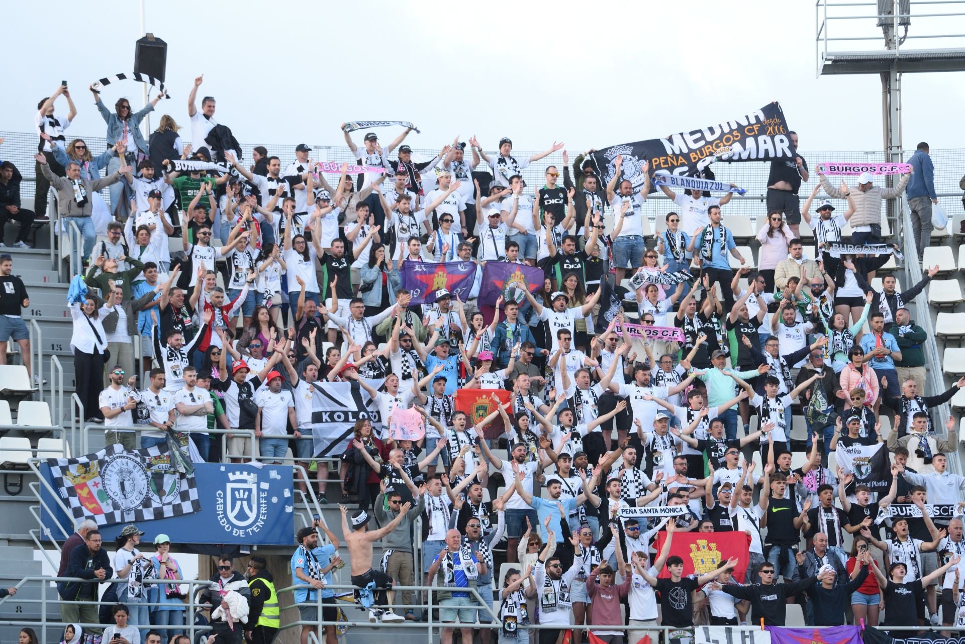 El empate del Burgos CF en Tenerife, en imágenes