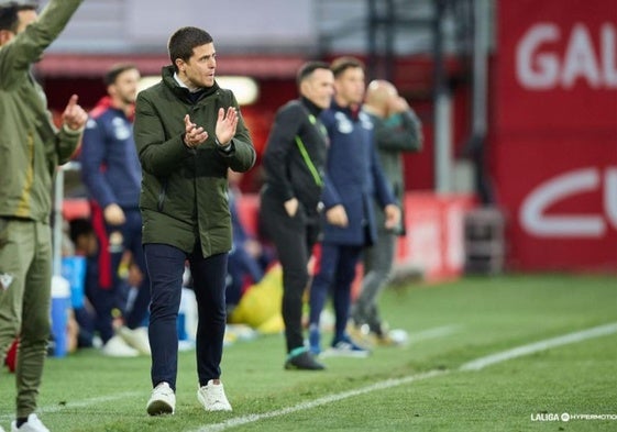 El entrenador del CD Mirandés, Lisci.