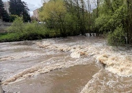 Arlanzón en el puente Bessón.