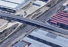 Vista aérea del puente de Alcalde Martín Cobos en el que comenzarán las obras.