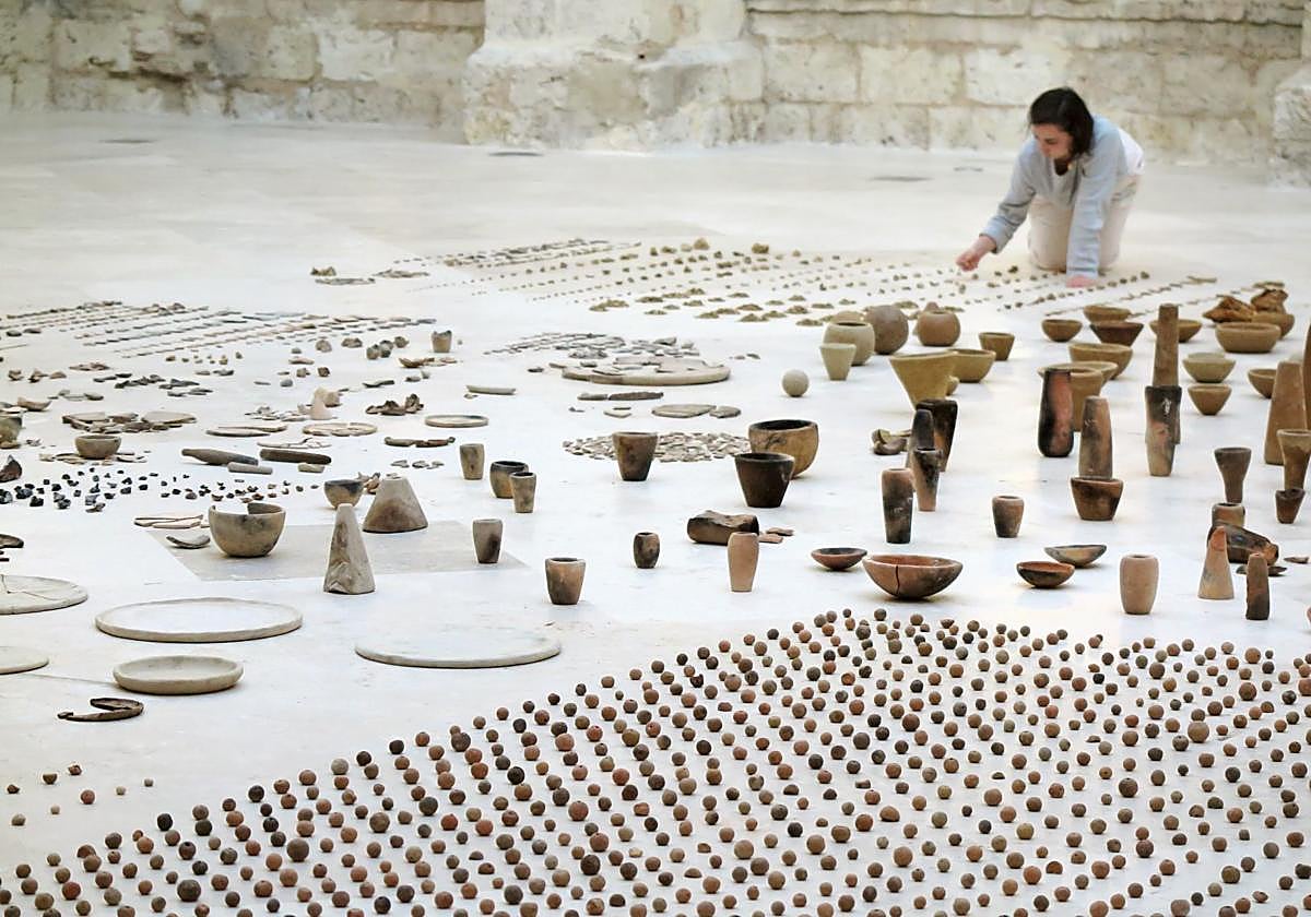 100 kilos de barro para 'Escribir la historia' en Burgos