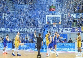 Imagen del partido que sella el ascenso del San Pablo.
