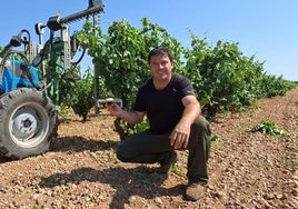 El viticultor ribereño Nacho Rincón.