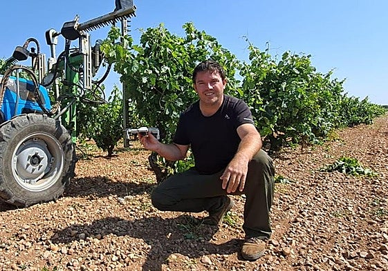 El viticultor ribereño Nacho Rincón.