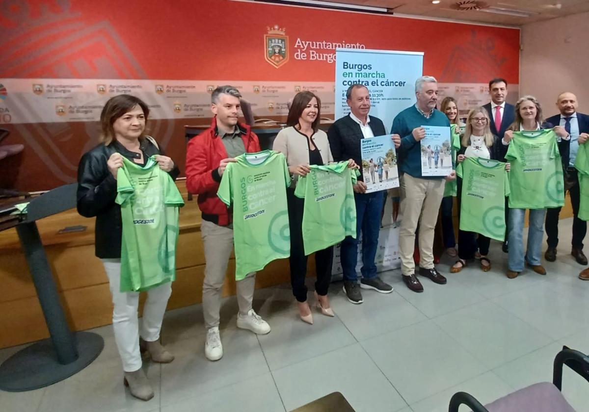 Presentación de la 'V Marcha Burgos contra el cáncer'.