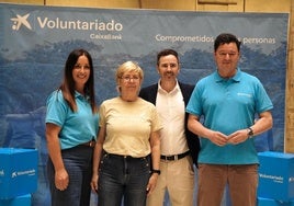 De izda. a dcha. Natalia Díez, María Jesus Delgado, Álvaro Valera y Gerardo Cuartero.