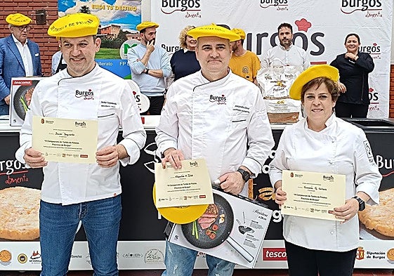 Los ganadores del III Campeonato de Tortilla de Patatas Provincia de Burgos