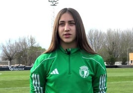 Claudia Barrios durante una entrevista con Burgosconecta.