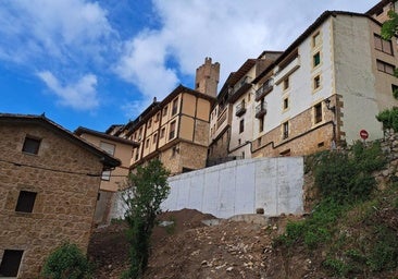 Frías completará la obra de contención de la calle las Fraguas tras los derrumbes