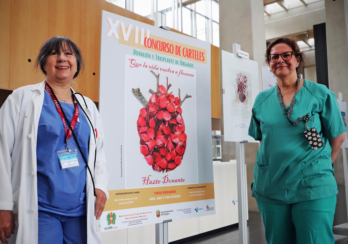 María Amor Hernando Cotillas (i), enfermera coordinadora de trasplantes, y María Eugenia Perea Rodríguez, coordinadora médica de trasplantes.