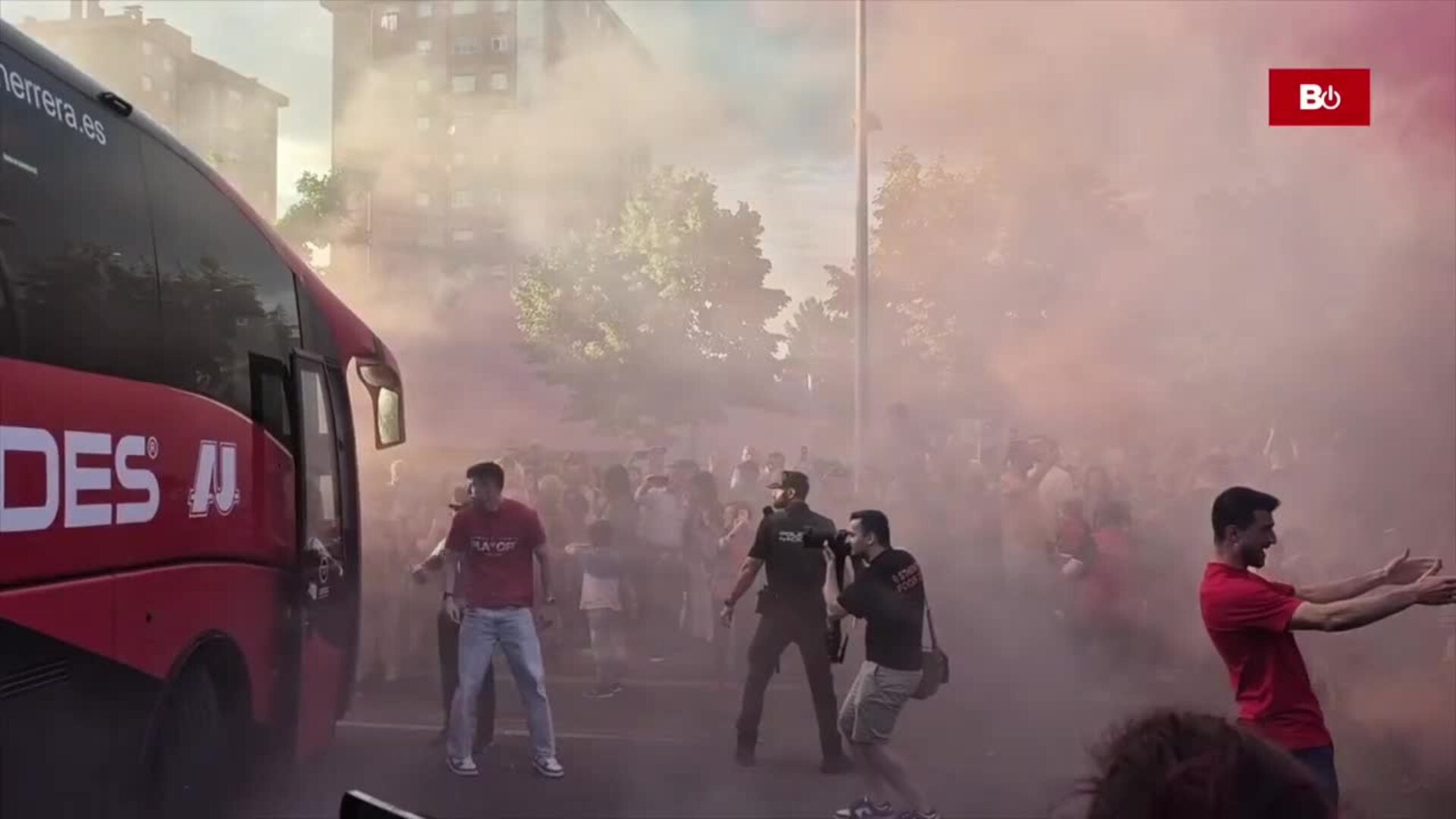Así fue la fiesta del CD Mirandés en la ciudad burgalesa