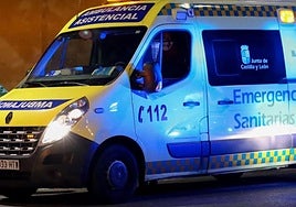 El joven fue trasladado en ambulancia de soporte vital al HUBU.