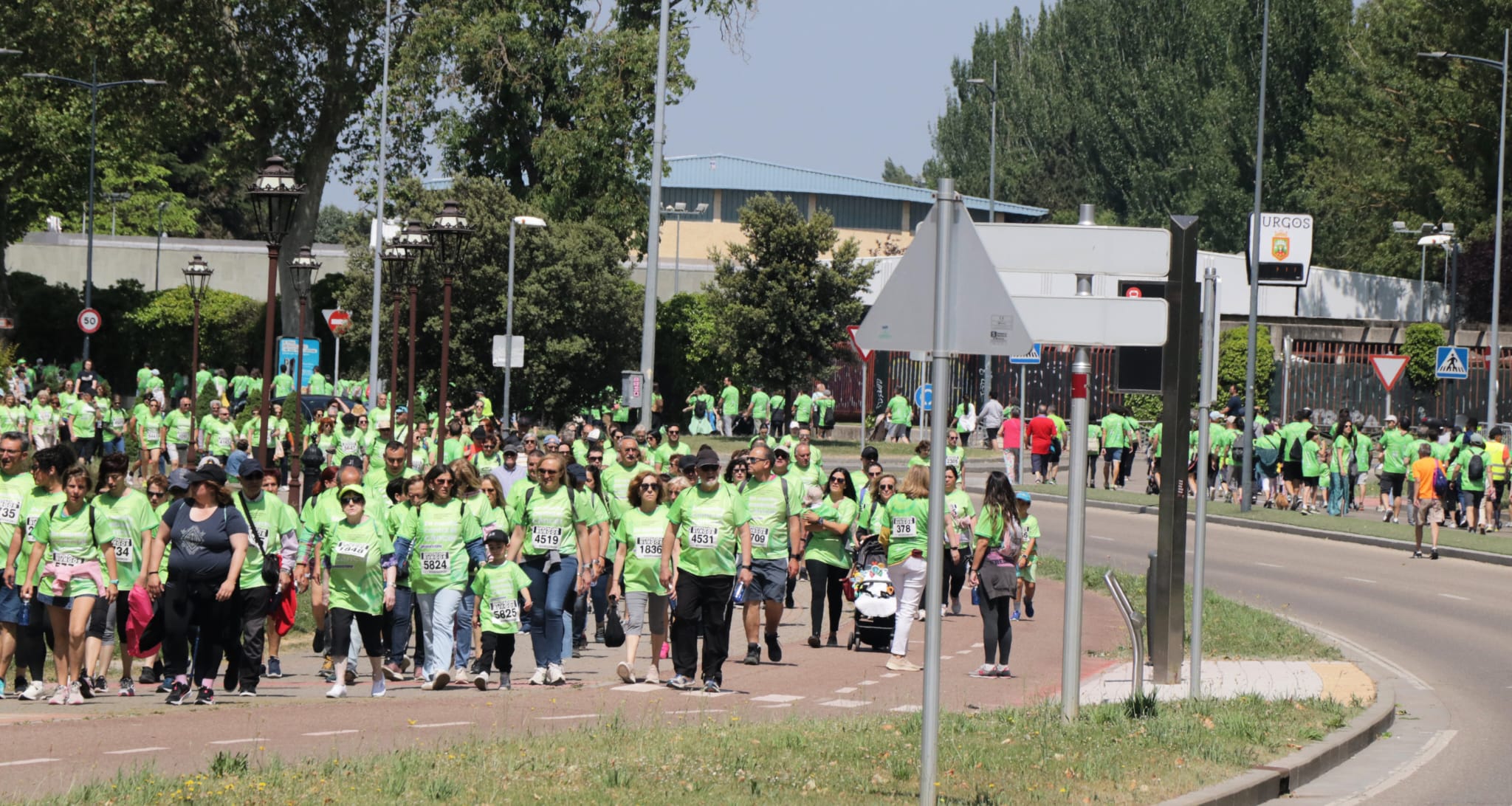 La marcha contra el cáncer de Burgos, en imágenes