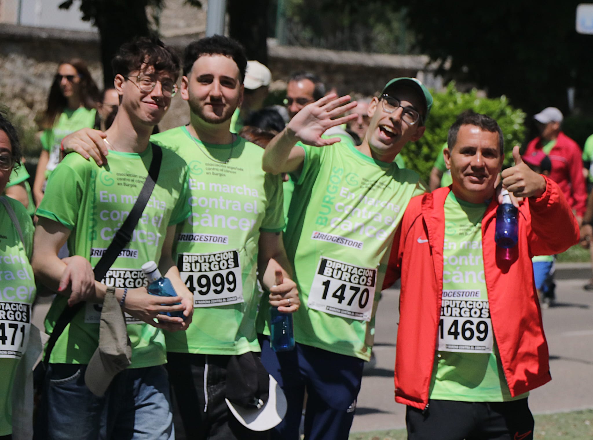 La marcha contra el cáncer de Burgos, en imágenes