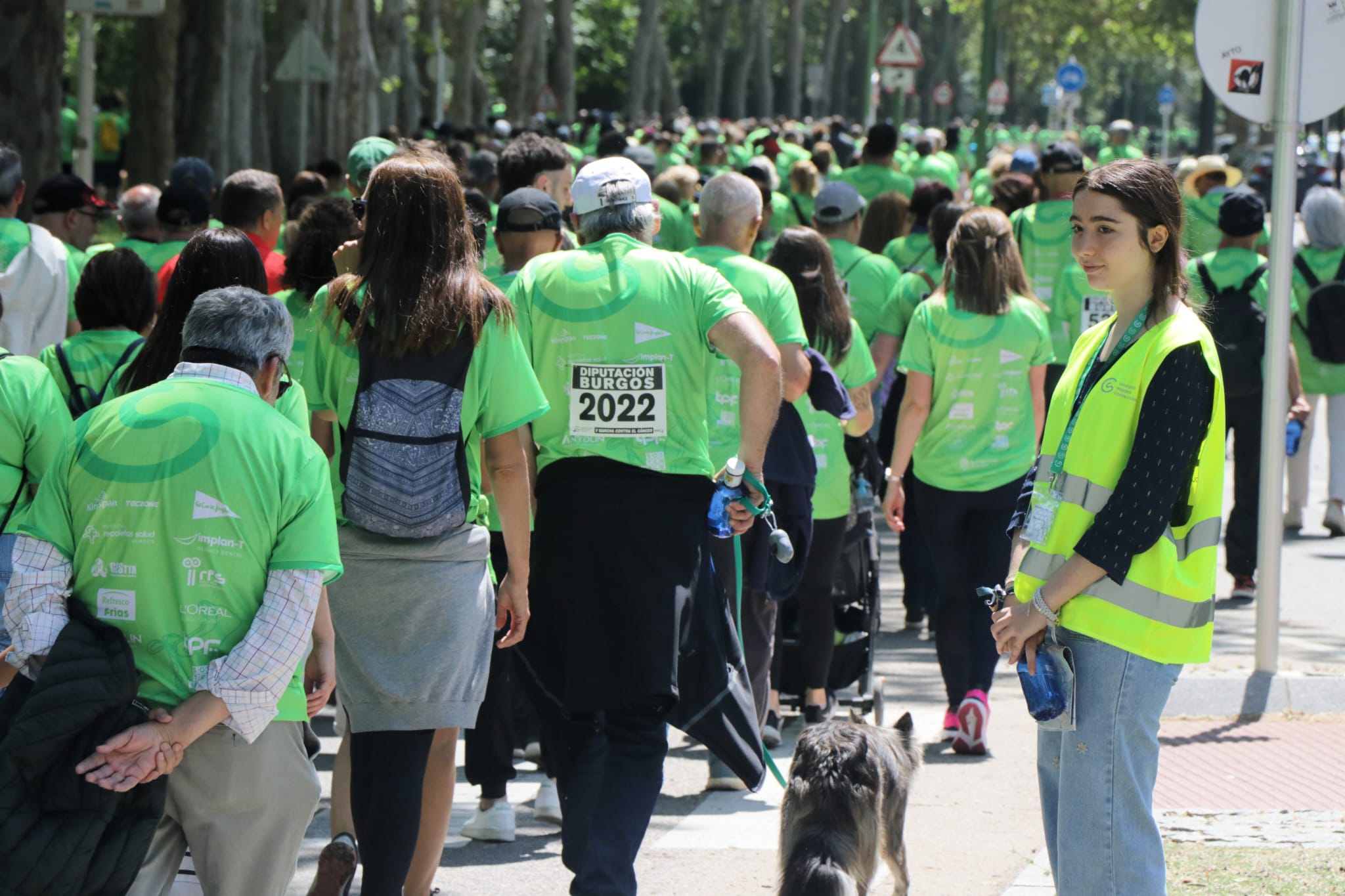 La marcha contra el cáncer de Burgos, en imágenes