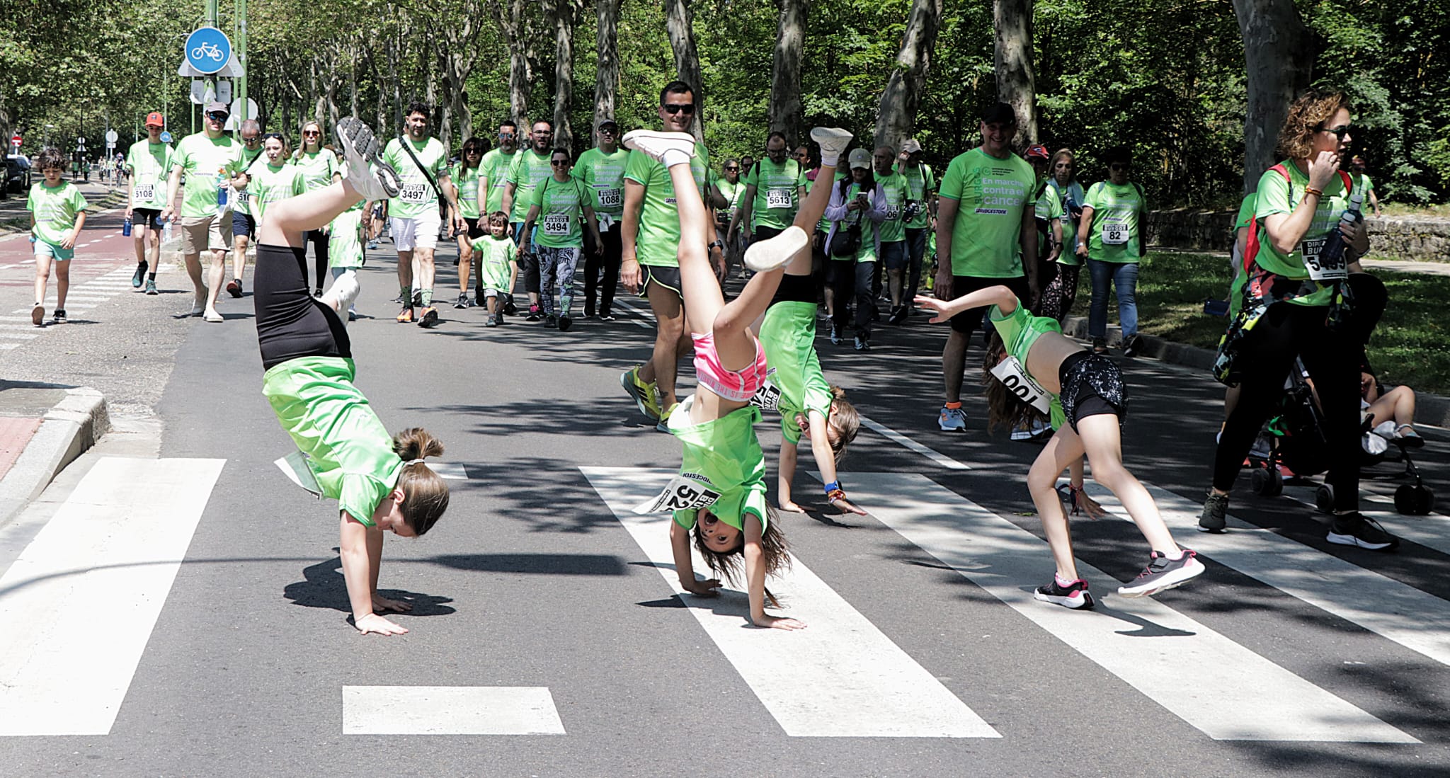 La marcha contra el cáncer de Burgos, en imágenes