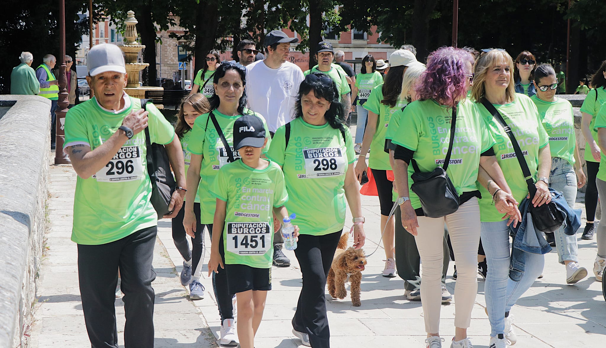 La marcha contra el cáncer de Burgos, en imágenes