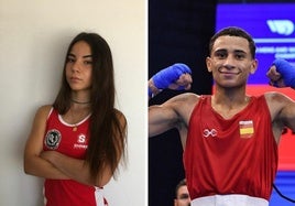 Paula González Miguel e Ismael Magharaoui Frihan.