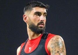 Yaser Hamed Mayor, tras un partido con su equipo Al-Gharafa de Catar