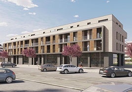 Fachada del edificio Ruta de la Estación.