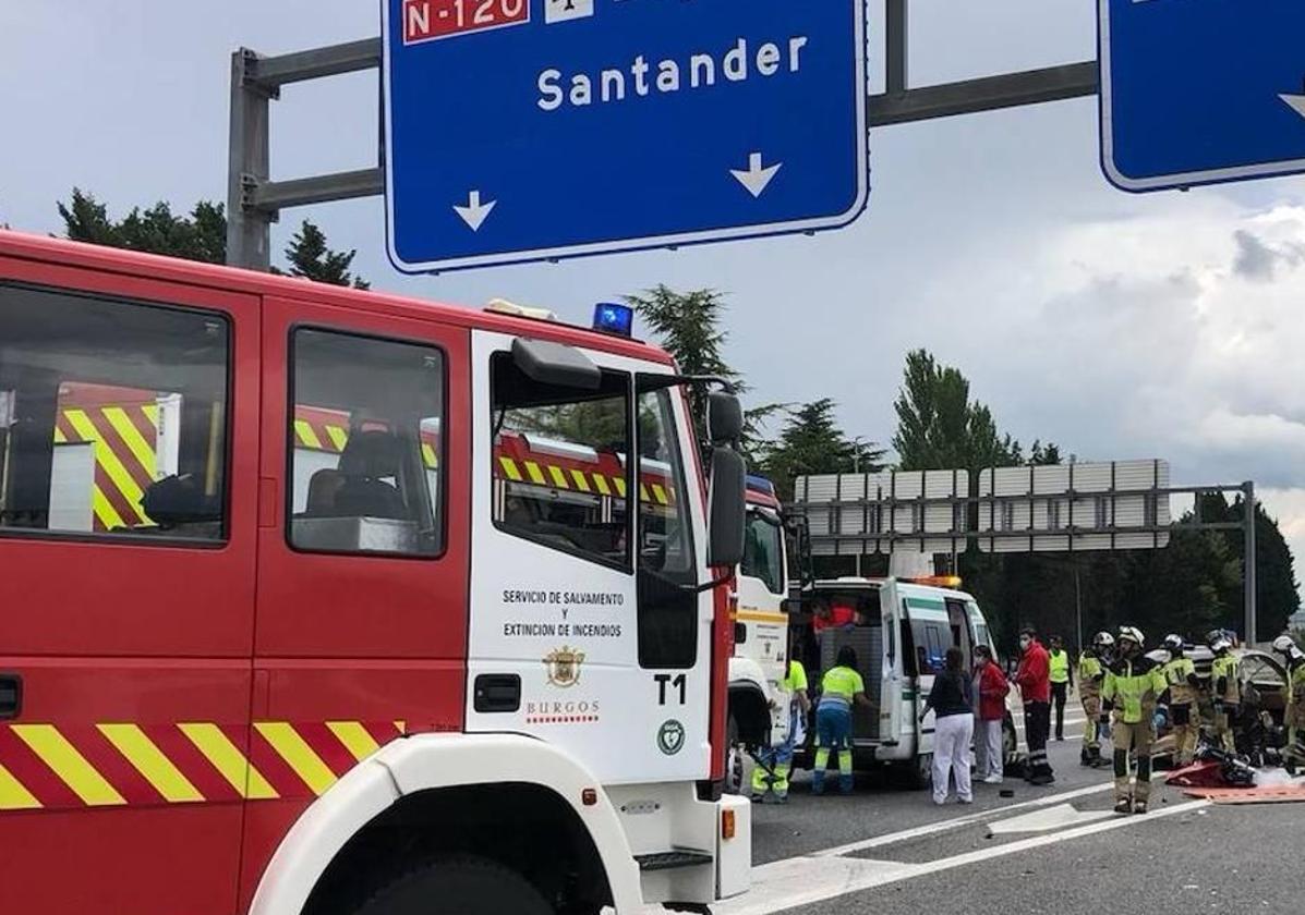 Imagen de archivo de otro accidente ocurrido en el Nudo Landa.