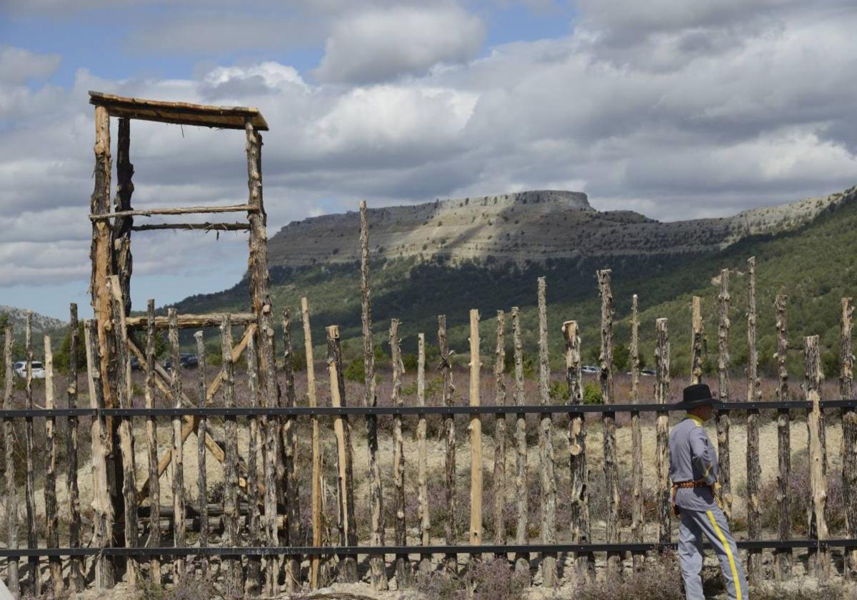 Imagen de la recreación del campo de prisioneros de Betterville de la película 'El bueno, el feo y el malo' en Burgos.