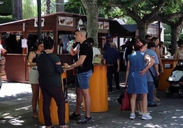 Mayores, jóvenes y pequeños disfrutan de la feria de tapas de los Sampedros.