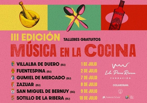 Los talleres Música en la Cocina llegan a cinco municipios de la provincia